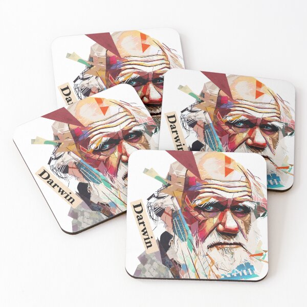 Item preview, Charles Darwin – Evolution Collage Portrait Art Print | Science Natural Selection Biology Poster designed and sold by OzzFrequency.