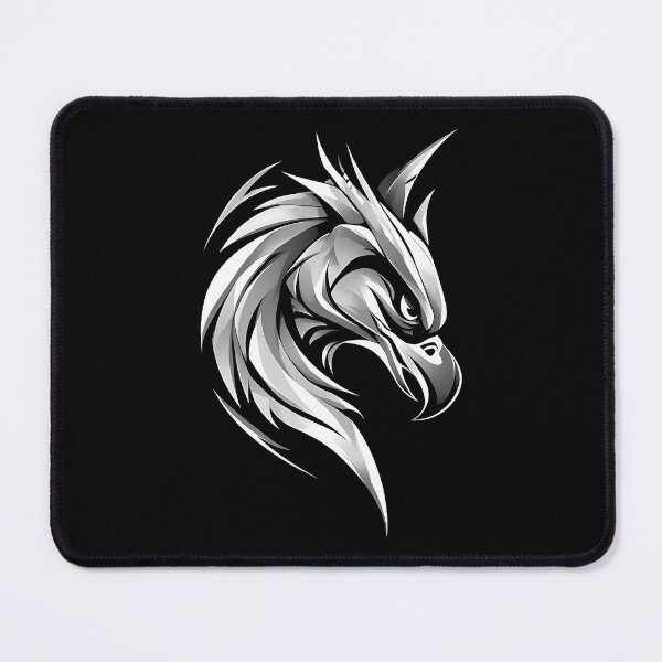 Item preview, Silver Eagle Head Sharp Geometric Wildlife Graphic designed and sold by UrbanPrts.