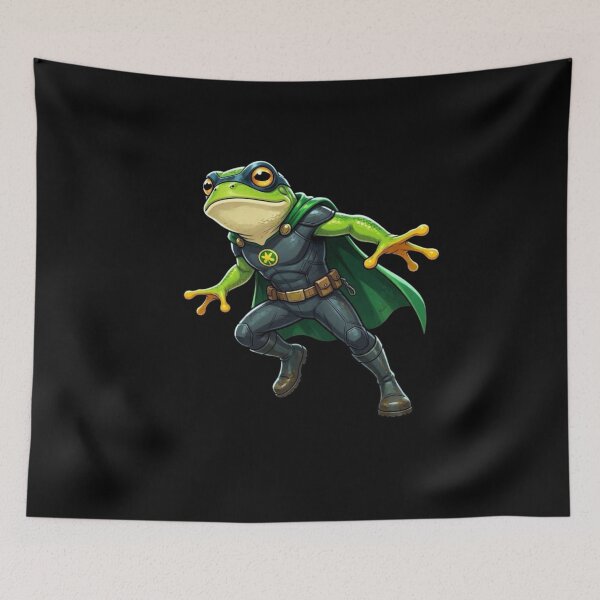 Item preview, Super Hero Frog designed and sold by TheEndDesign.
