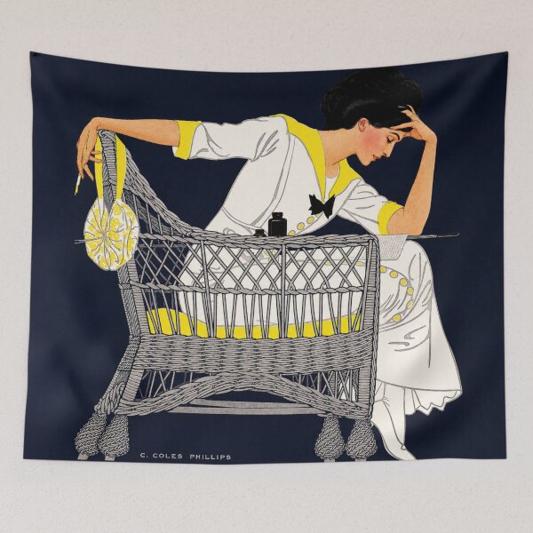 Item preview, Vintage Art Deco Woman Illustration for Retro Fashion Lovers designed and sold by RickE.