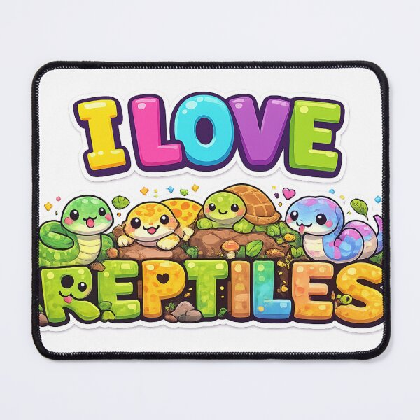 Item preview, I Love Reptiles Kawaii Design designed and sold by redsharkuk.