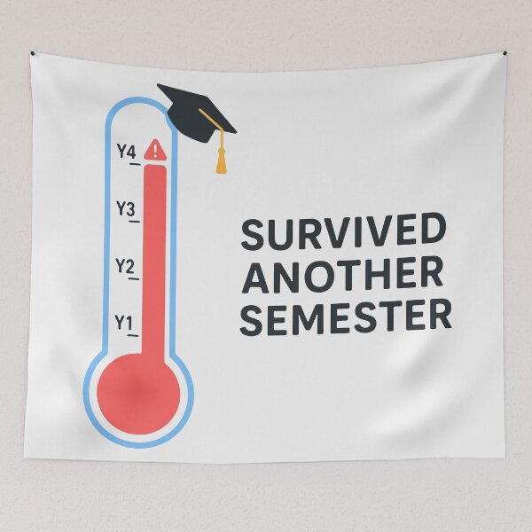 Item preview, Survived Another Semester designed and sold by xmoudx.