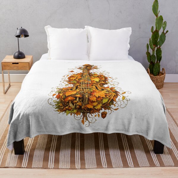 Item preview, Fantasy Violin Made of Falling Autumn Leaves – Nature Inspired Surreal Music Art T-Shirt designed and sold by XxZainStylexX.