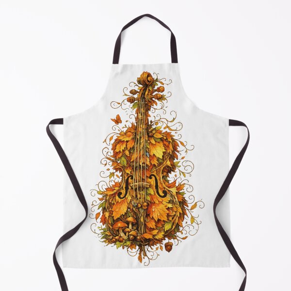 Item preview, Fantasy Violin Made of Falling Autumn Leaves – Nature Inspired Surreal Music Art T-Shirt designed and sold by XxZainStylexX.