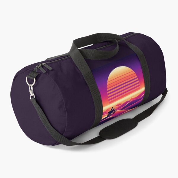 Item preview, Neon Desert Rider – Retro Synthwave Sunset Art designed and sold by Dogandesighn.