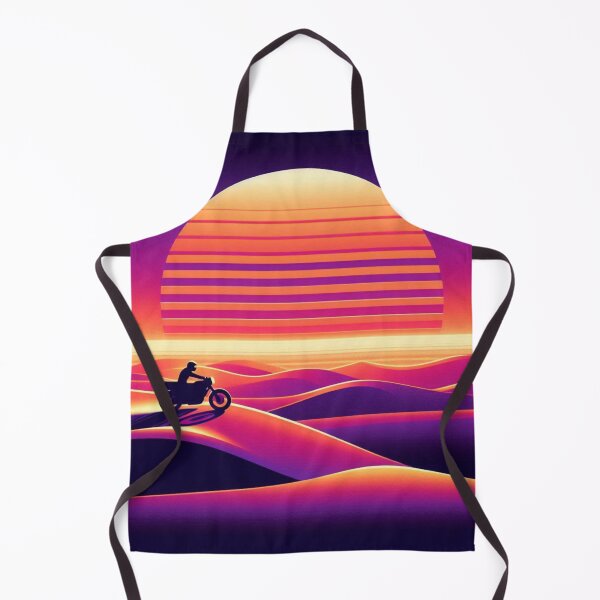 Item preview, Neon Desert Rider – Retro Synthwave Sunset Art designed and sold by Dogandesighn.