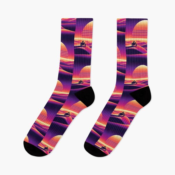 Item preview, Neon Desert Rider – Retro Synthwave Sunset Art designed and sold by Dogandesighn.