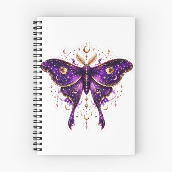 Item preview, Purple Celestial Moth Sticker designed and sold by BullesDePixels.