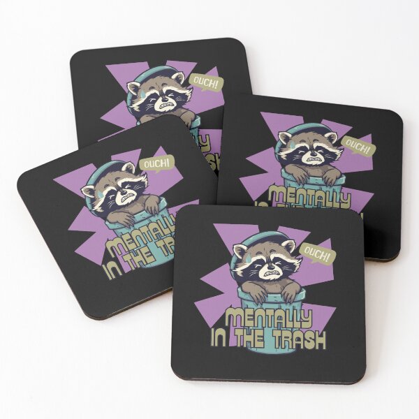 Item preview, Mentally In The Trash – Raccoon Retro Design designed and sold by tellia-kallisto.