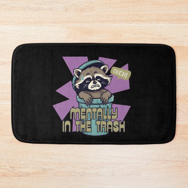Item preview, Mentally In The Trash – Raccoon Retro Design designed and sold by tellia-kallisto.