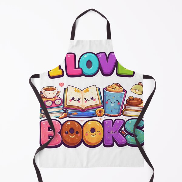Item preview, I Love Books Kawaii Design designed and sold by redsharkuk.