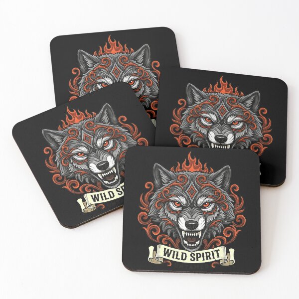 Item preview, Wild Spirit Untamed - Majestic Tribal Wolf Illustration designed and sold by Z3al-Store.