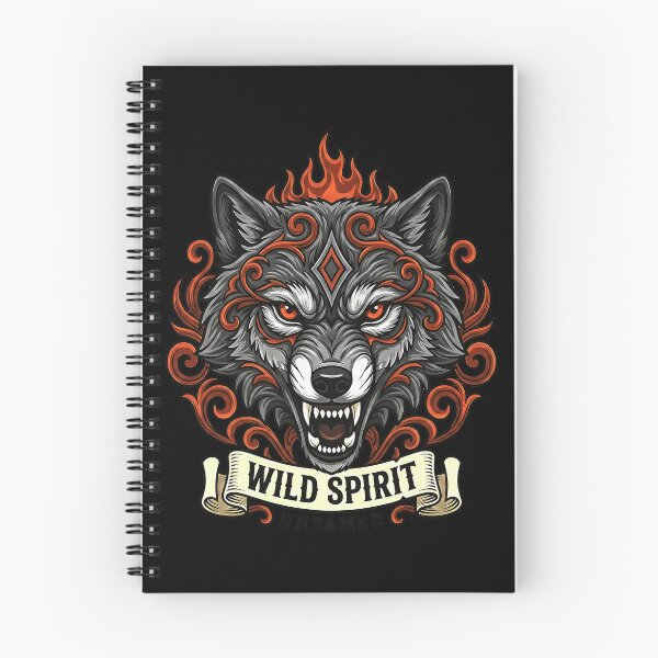 Item preview, Wild Spirit Untamed - Majestic Tribal Wolf Illustration designed and sold by Z3al-Store.