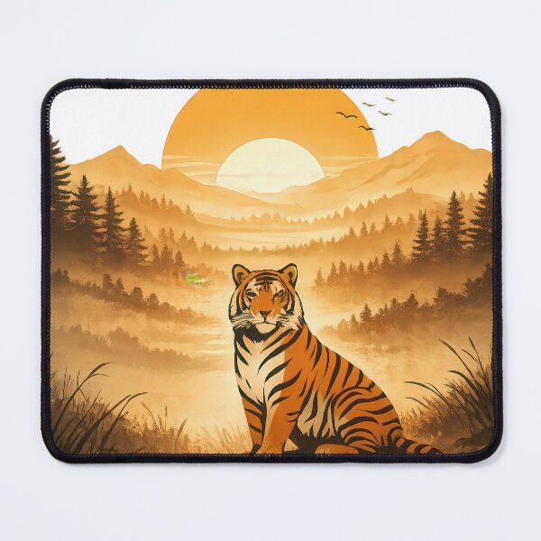 Item preview, Retro Sunset Tiger designed and sold by RetroShopSerbia.