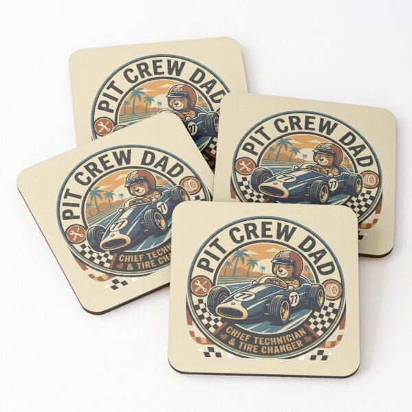 Item preview, Pit Crew Dad Sticker - Chief Technician Racing Dad Indy 500 Vinyl Decal designed and sold by Basma Designs | Retro, Kawaii Shirts & Stickers.