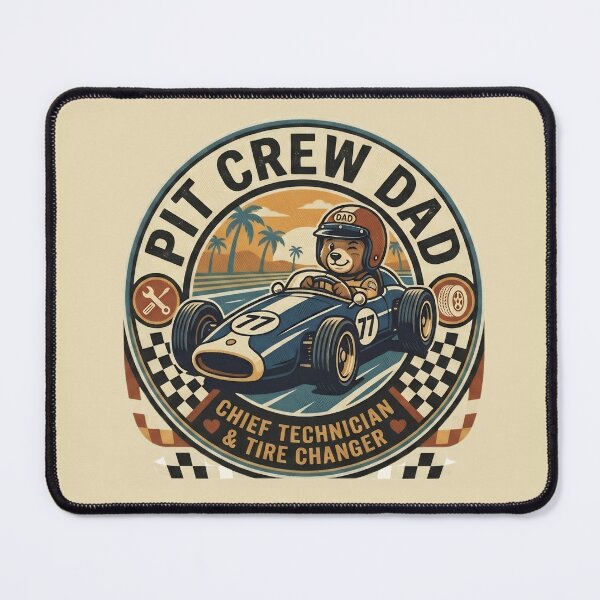 Item preview, Pit Crew Dad Sticker - Chief Technician Racing Dad Indy 500 Vinyl Decal designed and sold by Basma Designs | Funny Shirts, Stickers & Mugs.