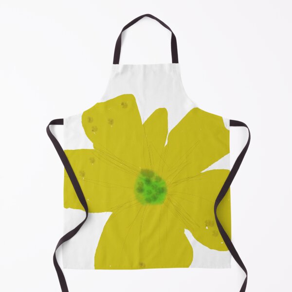 Item preview, Bright Yellow Digital Flower Sketch designed and sold by BalkanBloom.