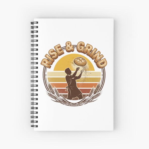 Item preview, Rise and Grind Sourdough Baker Retro Sunset Bread Lover Gift designed and sold by afarkar.