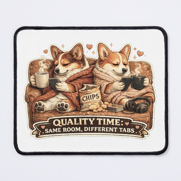 Item preview, Corgi Couple Gift Modern Relationship Anniversary Humor designed and sold by Gentlestate.