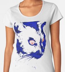 Hunting At Halloween Stunning Black Cat Vector Women's Premium T-Shirt