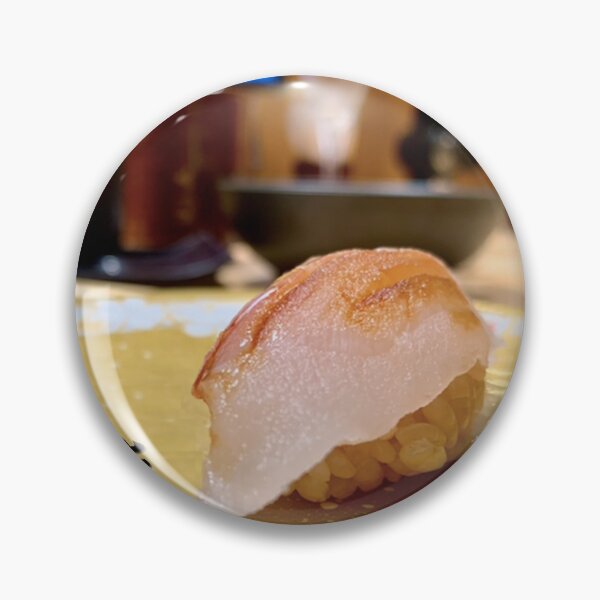 Item preview, Fotografía japonesa de sushi Aburi Nigiri en plato de oro designed and sold by kuishinnbou.