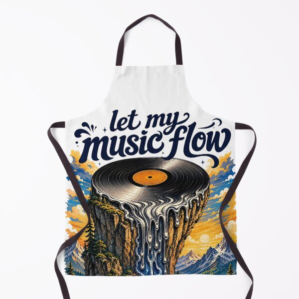 Item preview, Let My Music Flow Nature Surrealism Melting Vinyl Record designed and sold by ActOnyx Designs.