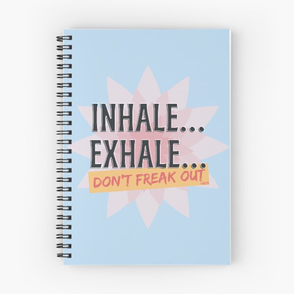 Item preview, Inhale Exhale Don't Freak Out - Floral Zen Typography designed and sold by re2m.