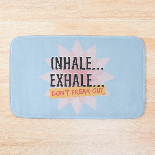 Item preview, Inhale Exhale Don't Freak Out - Floral Zen Typography designed and sold by re2m.