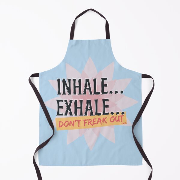 Item preview, Inhale Exhale Don't Freak Out - Floral Zen Typography designed and sold by re2m.