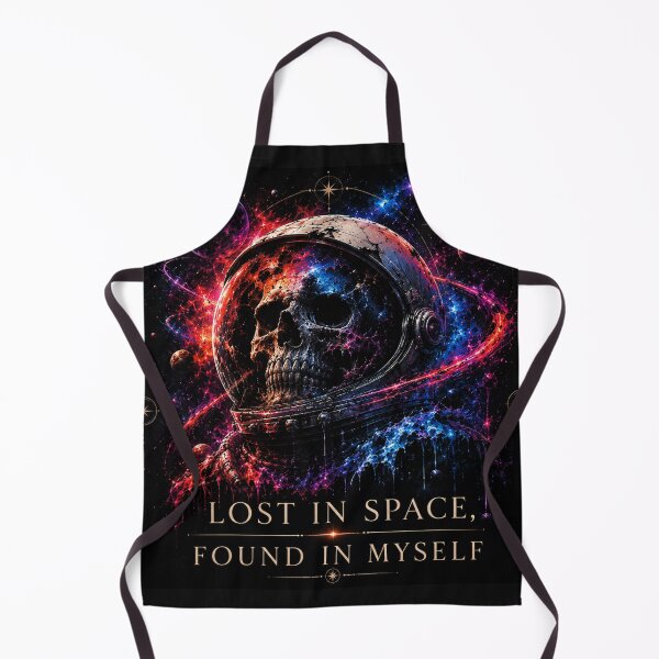 Item preview, Lost In Space Found In Myself Cosmic Astronaut Skull Tee | Philosophical Galaxy Streetwear Art designed and sold by Emoji Emblems.