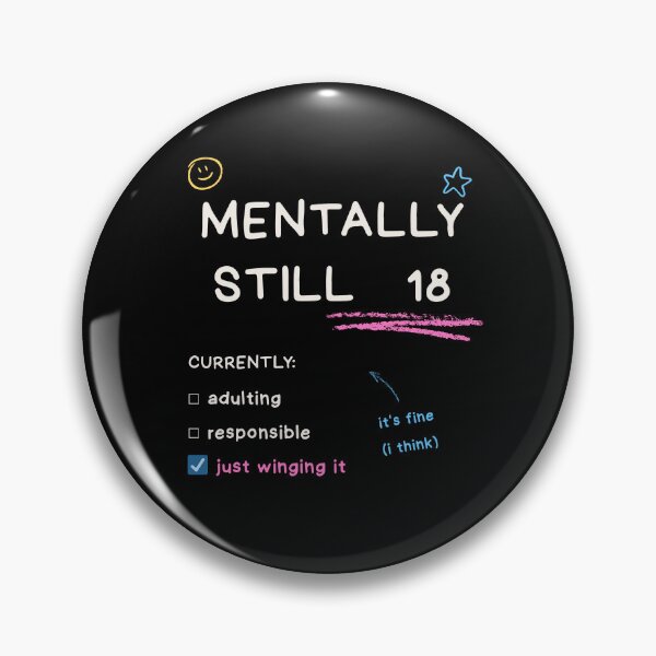 Item preview, Mentally Still 18 Funny Doodle Design designed and sold by InkDriftCity.