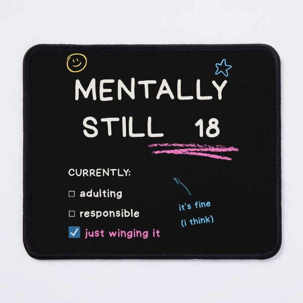 Item preview, Mentally Still 18 Funny Doodle Design designed and sold by InkDriftCity.