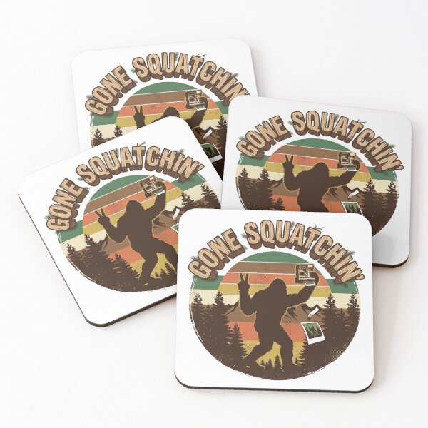Item preview, Gone Squatchin Bigfoot Polaroid Selfie Funny Sasquatch Camping designed and sold by afarkar.