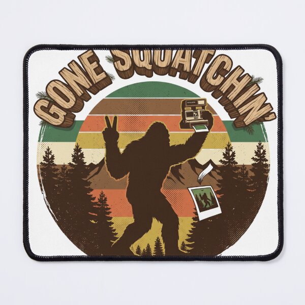 Item preview, Gone Squatchin Bigfoot Polaroid Selfie Funny Sasquatch Camping designed and sold by afarkar.