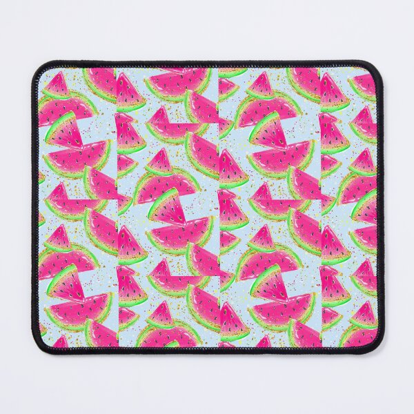 Item preview, watermelon pattern on a blue background designed and sold by ezgiworkshop.