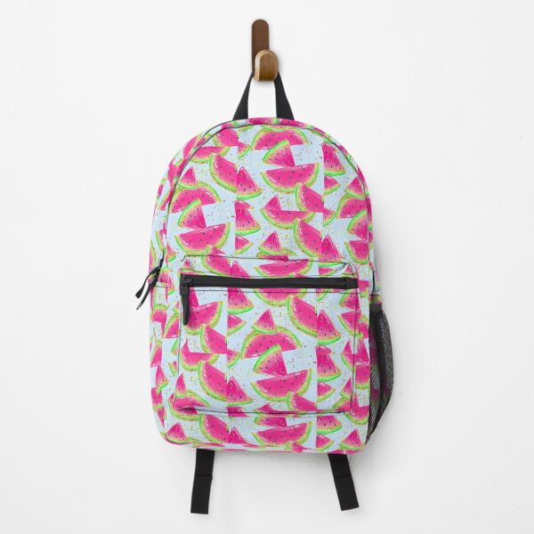 Item preview, watermelon pattern on a blue background designed and sold by ezgiworkshop.