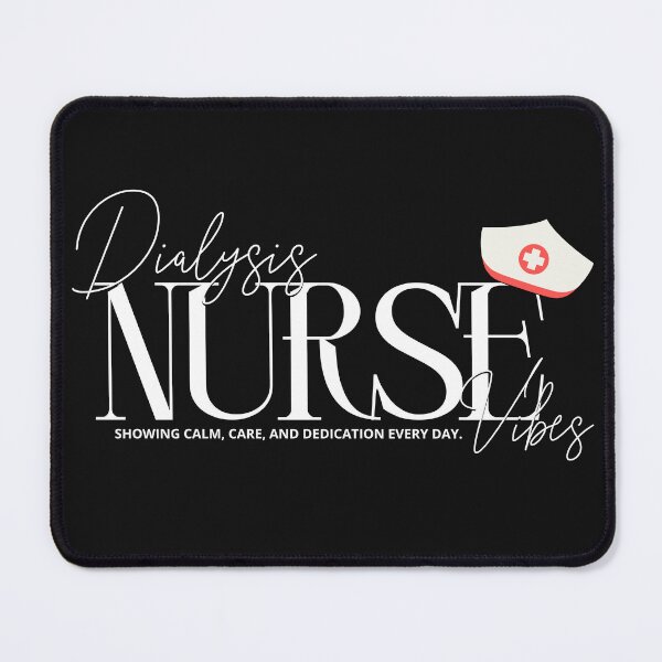 Item preview, “Dialysis Nurse Vibes - Showing Calm, Care, and Dedication every day. designed and sold by Pouls and Prints.