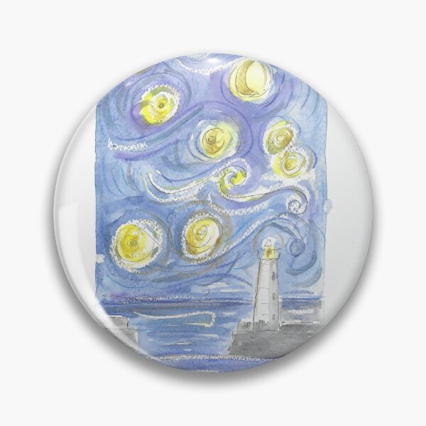 Item preview, Starry Night Donaghadee Lighthouse designed and sold by DebTheZeb.