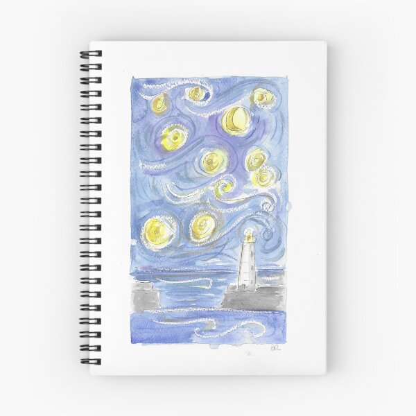 Item preview, Starry Night Donaghadee Lighthouse designed and sold by DebTheZeb.