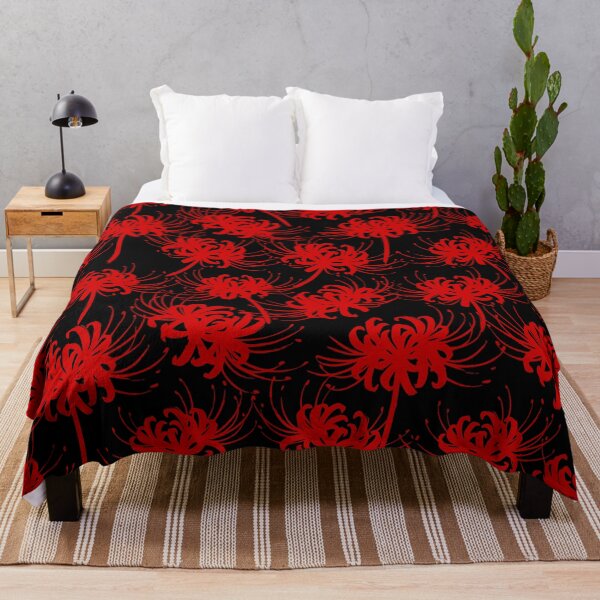Item preview, Red Spider Lily Japanese Higanbana Floral Pattern designed and sold by LinaValearte.