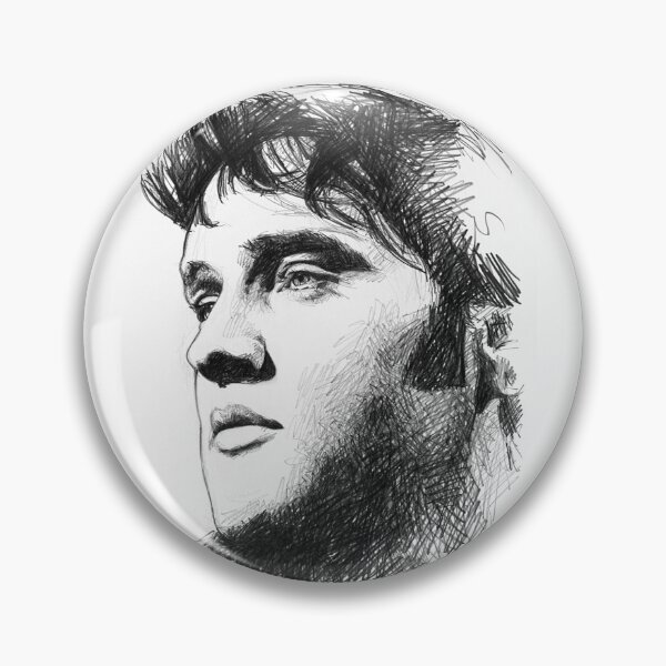 Item preview, Elvis Presley sketch n3 designed and sold by Dario Lo Iacono Artista.