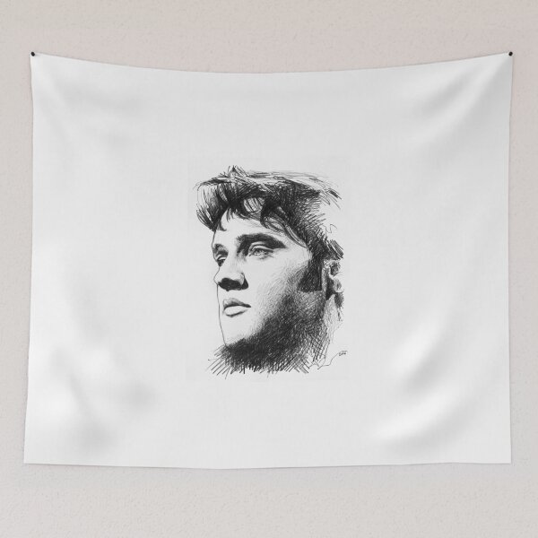 Item preview, Elvis Presley sketch n3 designed and sold by Dario Lo Iacono Artista.