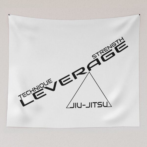 Item preview, Technique Over Strength Minimalist BJJ Quote Black Ink designed and sold by RariTeesShop.