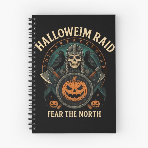 Item preview, Halloweim Raid Fear the North Viking Skull Pumpkin designed and sold by Mythborn Saga.