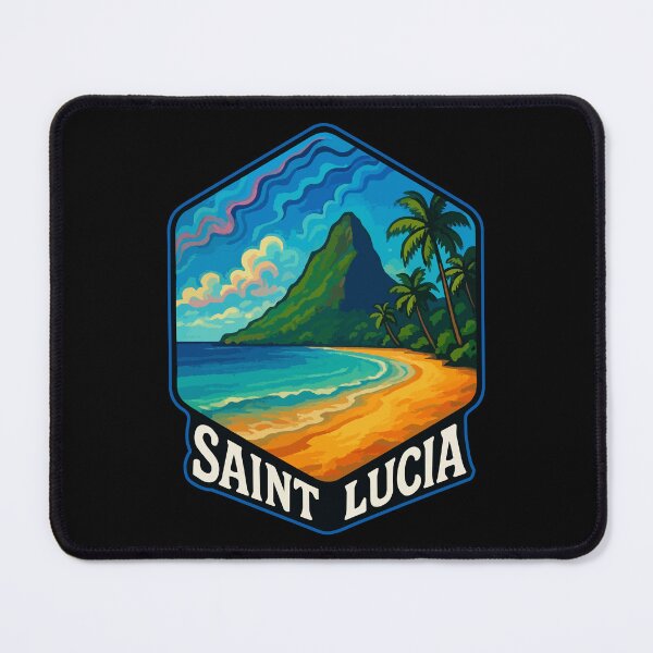 Item preview, Saint Lucia Caribbean Travel designed and sold by TomFrontierArt.