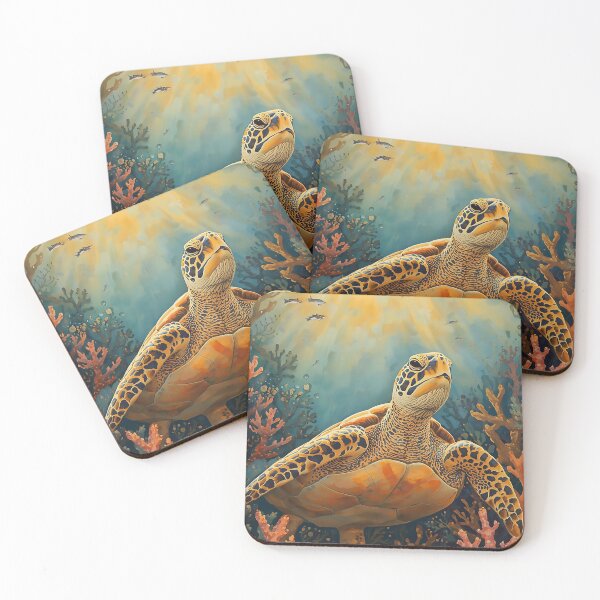 Item preview, A serene digital artwork of a majestic sea turtle designed and sold by Bandey one.