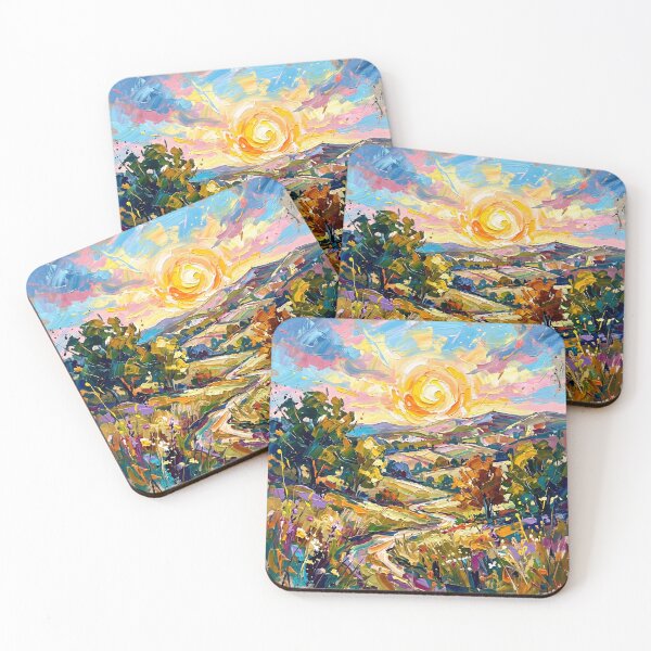 Item preview, Sunset  Over Rolling Hills Funny  Design  designed and sold by FlowerSeller1.