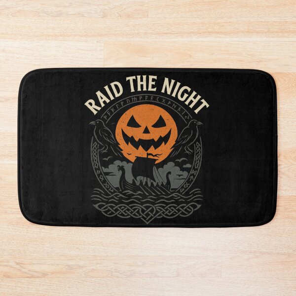 Item preview, Raid the Night Viking Longship Pumpkin Moon Runes designed and sold by Mythborn Saga.