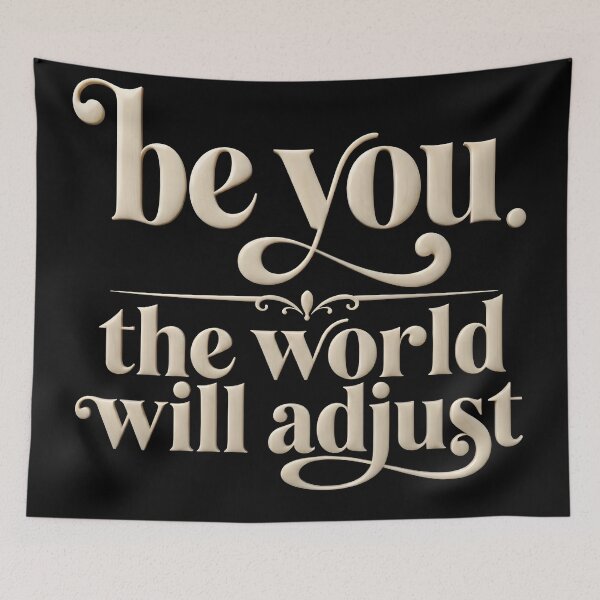 Item preview, Be You. The World Will Adjust | Luxury Ivory Typography  designed and sold by Hamza25const.