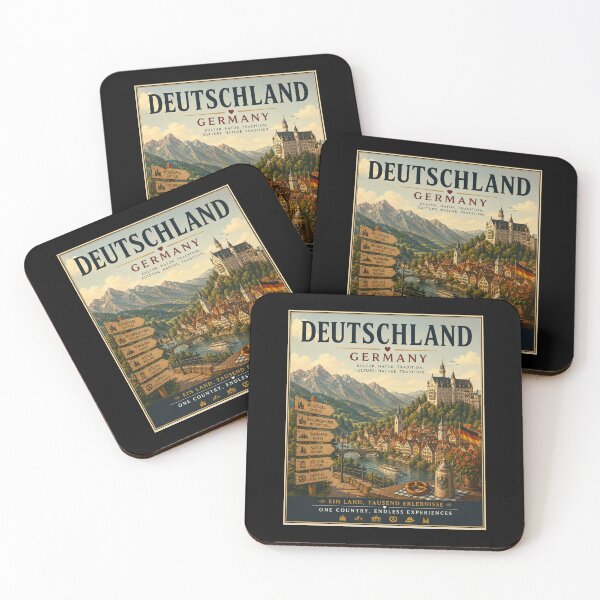 Item preview, Germany Castle Mountains Vintage Travel Poster Art designed and sold by Tienda-Vane.